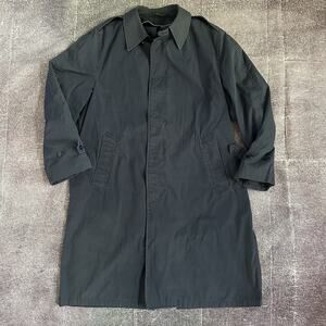 Men's Vintage 80's Centre US Air Force Navy Blue All Weather Coat Jacket Sz 42 R
